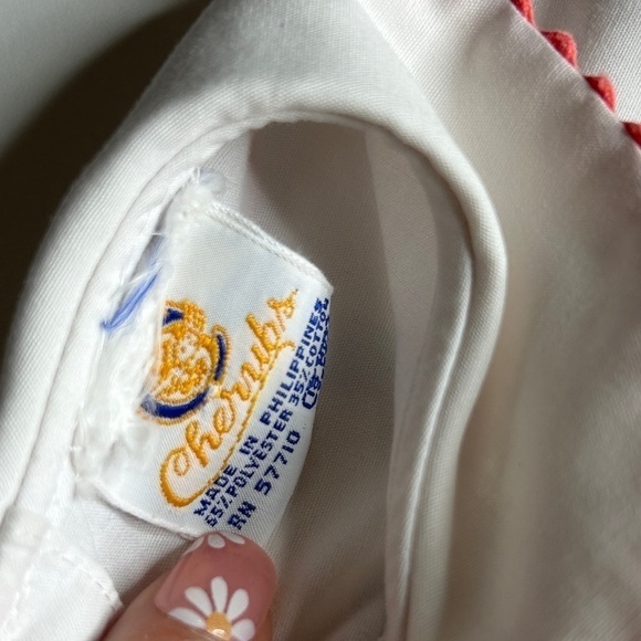 Vintage Cherubs Dress Baby Girls Size 18 months Smocked - Picture 2 of 10